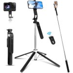 Perche a selfie 180cm, selfie stick quad tripod, rotation a 360, trpied extensible en aluminium pour ...