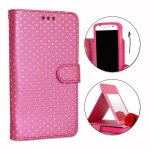 Ph26â® etui housse folio fushia a pois dorés pour samsung galaxy core mini 4g en eco - cuir avec porte ... Ph26â® etui housse folio fushia a pois dorés pour samsung galaxy core mini 4g en eco - cuir avec porte ...