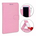 Ph26â® etui housse folio rose a pois dorés pour samsung galaxy core plus g3500 en eco - cuir avec porte ... Ph26â® etui housse folio rose a pois dorés pour samsung galaxy core plus g3500 en eco - cuir avec porte ...