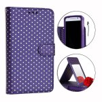 Ph26â® etui housse folio violet a pois dorés pour samsung galaxy core prime g361 en eco - cuir avec porte ... Ph26â® etui housse folio violet a pois dorés pour samsung galaxy core prime g361 en eco - cuir avec porte ...