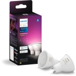 Philips - ampoule hue connectée white & color gu10 6, 5w x 2 - multicolore Philips - ampoule hue connectée white & color gu10 6, 5w x 2 - multicolore
