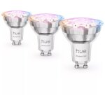 Philips hue white and color ambiance gu10 - spot connect� essential - 345 lm - 4, 7 w - pack de 3