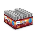 Philips pack avantage piles 40 pi�ces 24x piles aa et 16x piles aaa - pile alcaline puissant avec longue ...