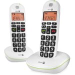 Phoneeasy 100w tlphone sans fil dect pour seniors avec grandes touches et son amplifi (blanc x 2) ...