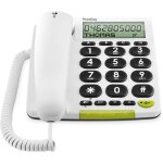 Phoneeasy 312cs tlphone filaire simplifi larges touches contrastes, fonction mains - libres et mmoires ...