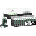 Piles aaa lot de 48, lr03, 1, 5 v, longue durée, alcalines, puissantes, peuvent etre utilisées pour les ... Piles aaa lot de 48, lr03, 1, 5 v, longue durée, alcalines, puissantes, peuvent etre utilisées pour les ...