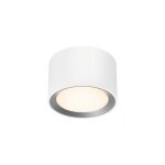 Plafonnier landon smart court - variation de temp�rature de 2700 - 6500k led int�gr�e m�tal blanc ip44 ...