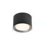 Plafonnier landon smart court - variation de temp�rature de 2700 - 6500k led int�gr�e m�tal noir ip44 ...
