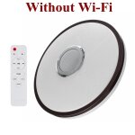 Plafonnier led avec haut parleur bluetooth et wi fi, 200w, design moderne, luminaire dcoratif de plafond ...
