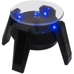 Plate - forme pour bijoux rotatif solaire, pr�sentoir rotatif pour bijoux t�l�phone regarder des lunettes, ...