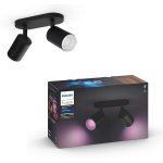 Plate / spiral black 2x5. 7w 230v fugato plate / spiral black 2x5. 7w 230v, smart ceiling light, noir, ...