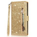 Poche a glissire etui pour google pixel 7 pro etui portefeuille a paillettes fermeture magntique cuir ...