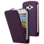Pochette etui vertical housse a rabat coque a clapet en cuir pu polyur�thane style cuir v�ritable violet ...
