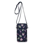 Pochette pour tlphone grand ecran et accessoires multi - usages avec bandoulire flamingo pattern