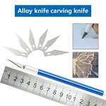 Poigne en mtal scalpel artisanat couteau cutter gravure passe - temps couteaux avec 6 pices lames ...
