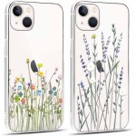 Polki - 2 pièces coque pour iphone 13 mini 5, 4 , ultra fine souple transparente silicone tpu avec motif ... Polki - 2 pièces coque pour iphone 13 mini 5, 4 , ultra fine souple transparente silicone tpu avec motif ...