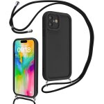 Polki - coque pour iphone 16 6, 1  avec cordon de collier rglable, etui protection de la camra silicone ...
