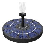 Pompe de fontaine debout a energie solaire de 2, 5 w avec batterie de secours de 800 mah,