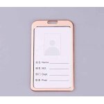 Porte - badge et carte d'identit en mtal pour le bureau, couverture de nom d'employ, etui d'affaires, ...