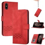 Compatible avec le porte - monnaie iphone x / xs etui de carte en cuir pu avec la fonction de support ...