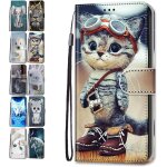 Portefeuille coque pour samsung galaxy a13 4g cuir flip case cover motif avec fentes de carte pochette ...