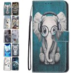 Portefeuille coque pour samsung galaxy a54 5g cuir flip case cover motif avec fentes de carte pochette ...
