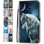 Portefeuille coque pour samsung galaxy s10 plus cuir flip case cover motif avec fentes de carte pochette ...