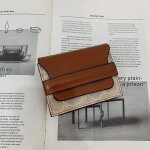 Portefeuille court vintage en cuir pu pour femme, pochette caviar, cuir de vachette, porte - monnaie ...