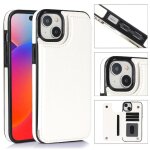 Portefeuille etui pour iphone 15 fermoir magn�tique double avec titulaire de la carte bicelle fentes ...