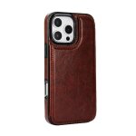 Portefeuille etui pour iphone 16 pro avec titulaire de la carte fentes pour cartes cuir pu bquet fermoir ...