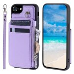 Portefeuille etui pour iphone 7 / 8 3 grande carte cuir pu blocage rfid béquille etui flip folio - violet ... Portefeuille etui pour iphone 7 / 8 3 grande carte cuir pu blocage rfid béquille etui flip folio - violet ...
