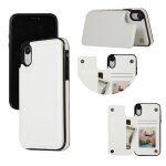 Portefeuille etui pour iphone xr fermoir magn�tique double bicelle cuir pu avec titulaire de la carte ...
