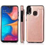 Portefeuille etui pour samsung galaxy a20 / a30 / m10s avec titulaire de la carte bicelle fermoir magntique ...