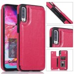 Portefeuille etui pour samsung galaxy a70 cuir pu avec titulaire de la carte bicelle fermoir magntique ...