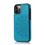 Portefeuille avec porte - cartes etui pour iphone 12 pro cuir pu boutons doubles mandala en relief flip ... Portefeuille avec porte - cartes etui pour iphone 12 pro cuir pu boutons doubles mandala en relief flip ...