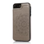 Portefeuille avec porte - cartes etui pour iphone 6 / 6s plus mandala en relief cuir pu boutons doubles ...