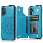 Portefeuille avec porte - cartes etui pour samsung galaxy a32 5g motif fleur cuir pu mandala en relief ...