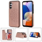 Portefeuille avec porte - cartes etui pour samsung galaxy a35 5g motif fleur flip antichoc boutons doubles ...