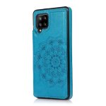 Portefeuille avec porte - cartes etui pour samsung galaxy a42 5g boutons doubles motif fleur mandala ...