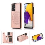 Portefeuille avec porte - cartes etui pour samsung galaxy a72 flip antichoc boutons doubles cuir pu motif ...