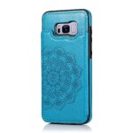 Portefeuille avec porte - cartes etui pour samsung galaxy s8 mandala en relief motif fleur flip antichoc ...