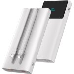Power bank 13000 mah avec 2 c�bles int�gr�s, batteries externes, chargeur portable pd chargeur rapide ...