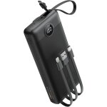 Power bank 20000mah, batterie externe avec 4 c�bles int�gr�s voyage, veektomx batterie externe charge ...