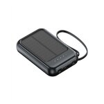 Powerbank 5000mah avec indicateur led / torche / c�bles mod�le sirius noir