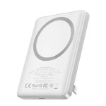 Powerbank 5000mah magsafe induction 15w avec port usb - c 20w et fonction stand jaym blanc