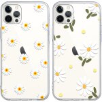 Ppdaz - 2 pices coque pour iphone 16 pro 6, 3 , ultra fine souple transparente silicone avec motif fleur ...