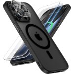 Ppdaz - coque pour iphone 14 pro avec 2 verre trempé et 1 caméra protecteur, etui translucide mat arrière ... Ppdaz - coque pour iphone 14 pro avec 2 verre trempé et 1 caméra protecteur, etui translucide mat arrière ...