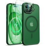 Ppdaz - coque pour iphone 15 plus avec 2 verre tremp et 1 camra protecteur, etui translucide mat arrire ...
