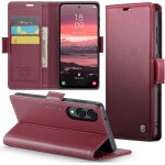 Ppdaz - coque pour samsung galaxy s25 edge, etui housse en rfid protection premium pu cuir portefeuille ...
