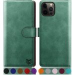 Ppdaz - etui coque pour iphone 12 / 12 pro 6, 1 pouces [rfid blocage] [magntique protection] fentes ...